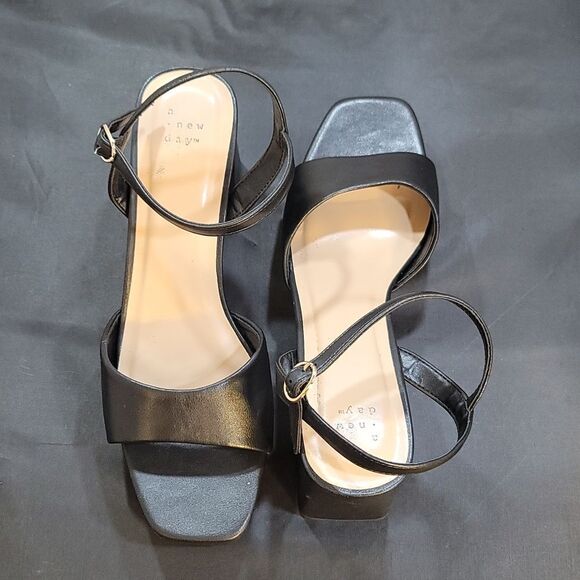 BRAND NEW A.NEW.DAY  BLOCK HEEL WOMEN'S SANDAL - Picture 4 of 16